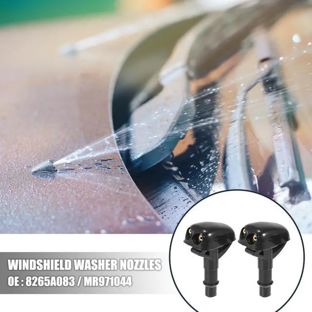 Alt view image 2 of 6 - 4pcs Car Front Windshield Washer Nozzles for Mitsubishi Lancer 1995-2005 for Mitsubishi Montero 1990-2005 Replaces 8265A083