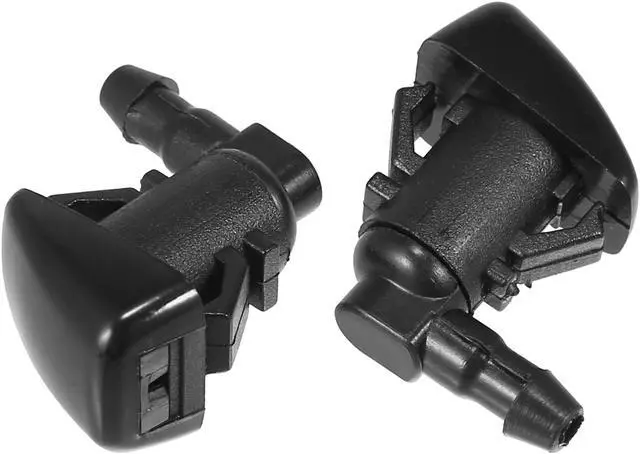 Alt view image 6 of 6 - 4pcs Car Front Windshield Washer Nozzles for Jeep Cherokee 2011-2018 Replaces 68260443AA with 6 Pcs Hose Connectors