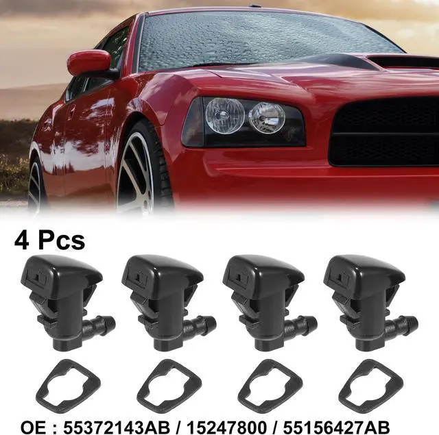 Main image of 4pcs Car Front Windshield Washer Nozzles for Jeep Grand Cherokee 2005-2016 for Pontiac G6 2005-2010 Replaces 55079049AA