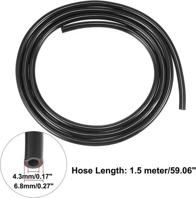 Alt view image 4 of 6 - 4pcs Car Front Windshield Washer Nozzles for Cadillac CTS 2008-2015 Replaces 25815793 with 1.5 Meter Washer Fluid Hose 9 Pcs Hose Connectors