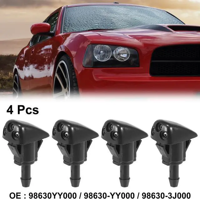 Main image of 4pcs Car Front Windshield Washer Nozzles for Hyundai Tiburon Elantra Sonata for Kia Sorento Replaces 98630YY000