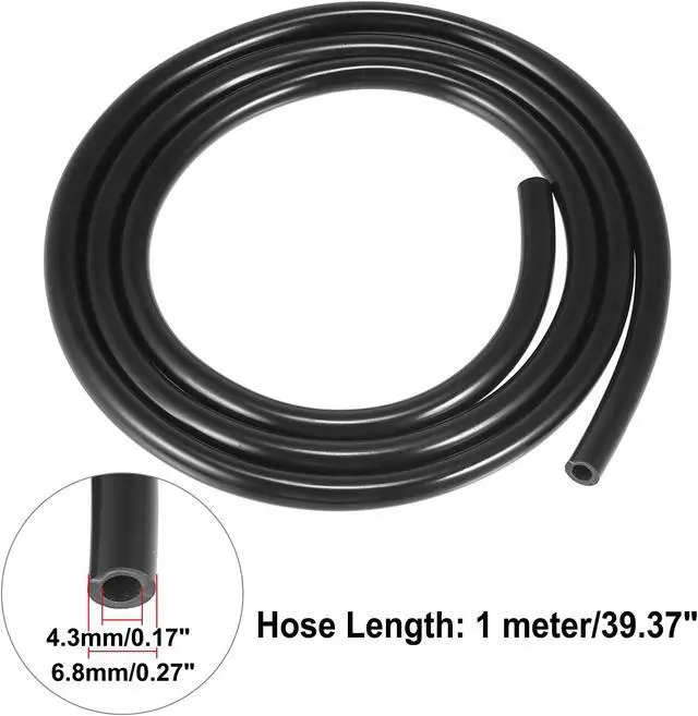 Alt view image 4 of 6 - 4pcs Car Front Windshield Washer Nozzles for Dodge Caliber 2007-2012 Replaces 5160308AA with 1 Meter Washer Fluid Hose 3 Pcs Hose Connectors