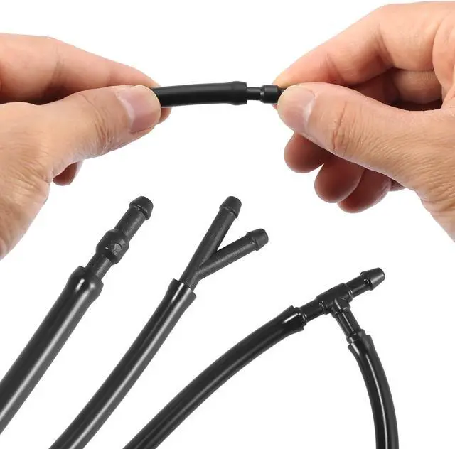 Alt view image 5 of 7 - 4pcs Front Windshield Wiper Nozzles for Nissan Titan for Infiniti QX56 Black