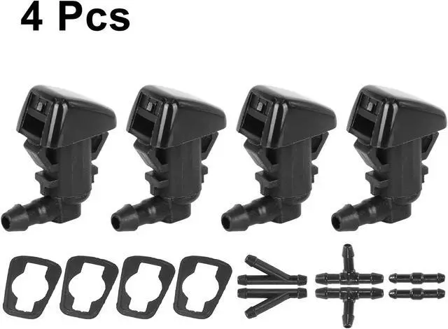 Alt view image 4 of 6 - 4pcs Car Front Windshield Washer Nozzle Sprayer Single Hole Replacement for Ford Edge 2007-2010 for Focus  2008-2011 for Lincoln MKX 2007-2010 7T4Z