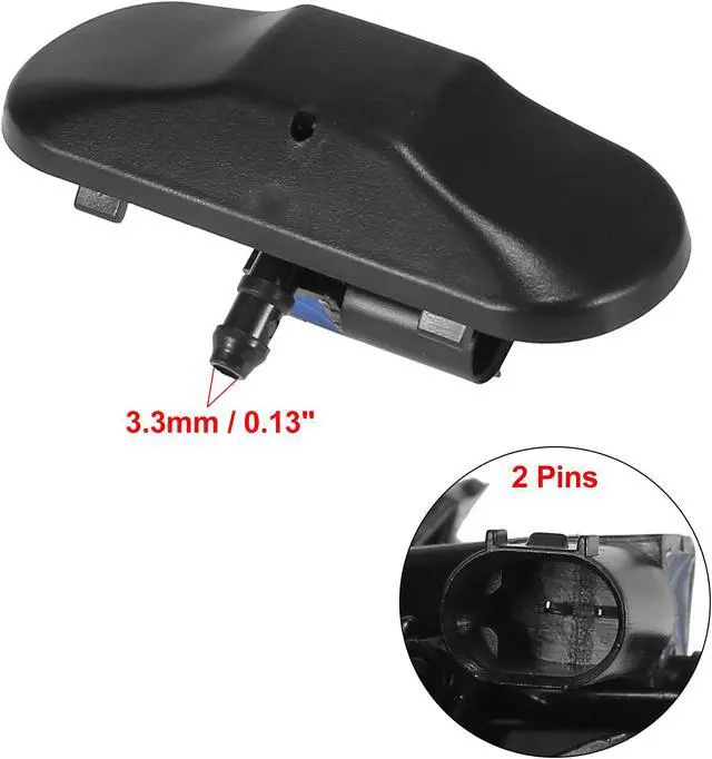 Alt view image 2 of 6 - Windshield Washer Nozzles Spray Jet Left or Right 5M0955986C 1T0955986 with Heated for VW Arteon 2017-2019