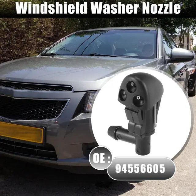 Alt view image 2 of 6 - Front Windshield Washer Nozzles Wiper Spray for Chevrolet Cruze 2009-2014 Replaces 94556605 2pcs