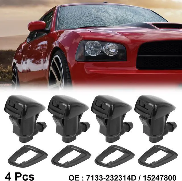 Main image of 4pcs Car Front Windshield Wiper Washer Nozzle Spray Jet Replacement for Chevrolet Traverse 2013-2016 for GMC Acadia 2011-2016 7133-232314D 15247800