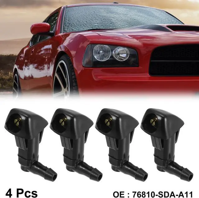 Main image of 4pcs Car Front Windshield Wiper Washer Nozzle for Honda Civic 2006-2011 for Odyssey 2005-2010 for Accord 2003-2007 for Element 2003-2011 76810-SDA-A11