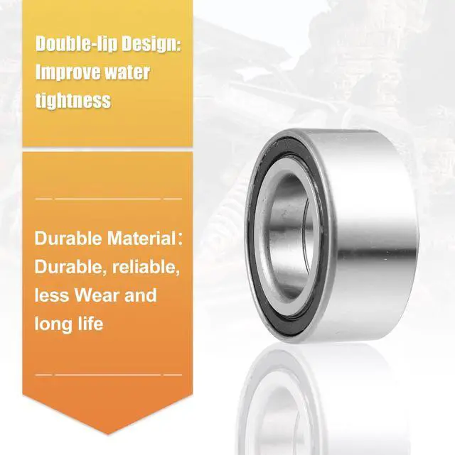 Alt view image 5 of 7 - 1 Set ATV UTV Front Wheel Bearing with Seals for Honda Foreman Rubicon 500 650 680 TRX500FA 91051-HA7-651
