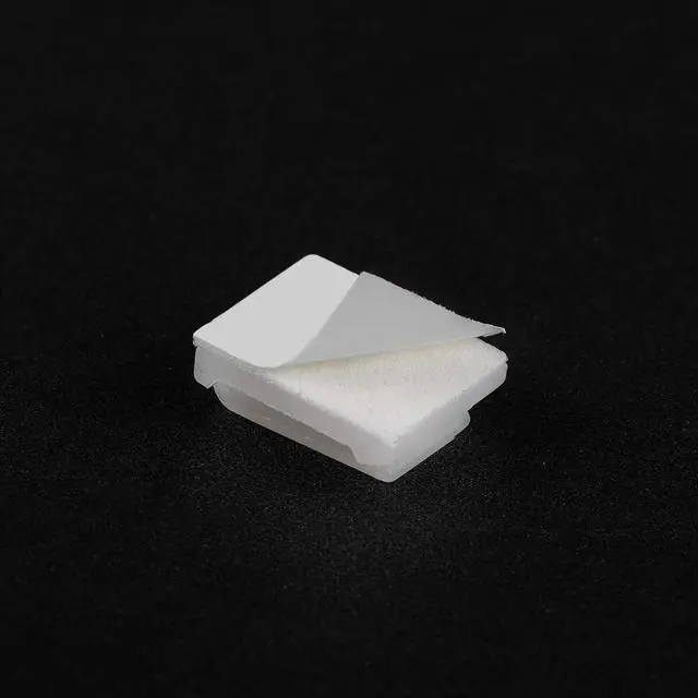 Alt view image 4 of 5 - Adhesive Cable Wire Clips Cable Organizer Holder for Car Office Home 12.5x9.5x6mm White 60pcs