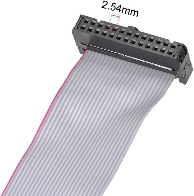 Alt view image 3 of 5 - IDC Wire Flat Ribbon Cable DB25 Female to FC-26 Female Connector 2.54mm Pitch 20cm Length , 2pcs