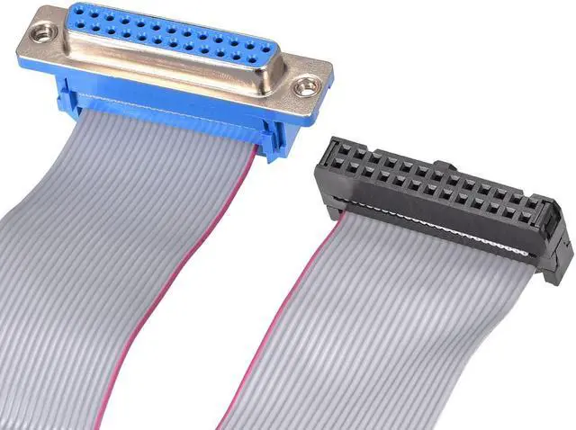 Alt view image 5 of 5 - IDC Wire Flat Ribbon Cable DB25 Female to FC-26 Female Connector 2.54mm Pitch 20cm Length , 2pcs