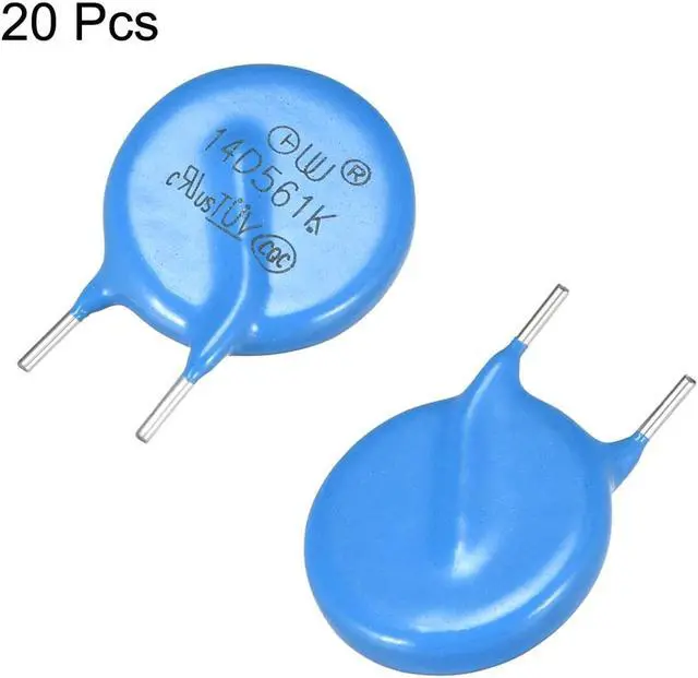 Alt view image 2 of 3 - 20Pcs Voltage Dependent Resistors AC 350V 14D561K L3.5 Radial Disc Varistors