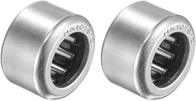 Main image of HK101610 Needle Roller Bearings 10mm Bore 16mm OD 10mm Width Chrome Steel Open End 2pcs