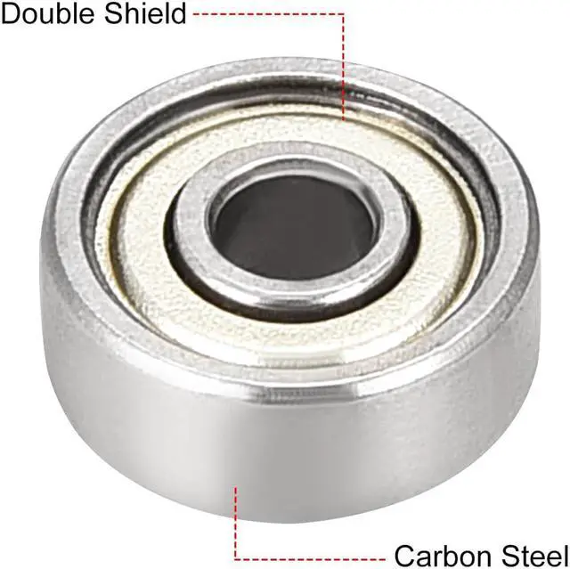 Alt view image 2 of 4 - Deep Groove Ball Bearing 624ZZ Double Shield 4 x 13 x 5mm Carbon Steel 20pcs
