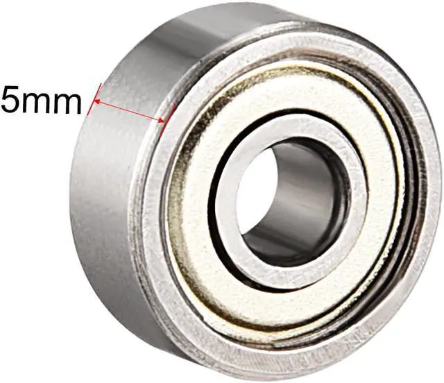 Alt view image 3 of 4 - Deep Groove Ball Bearing 624ZZ Double Shield 4 x 13 x 5mm Carbon Steel 20pcs