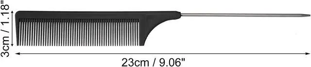 Alt view image 3 of 7 - Wide Tooth Hair Brush, Tail Comb for Home Use, Styling Comb Plastic, Pink