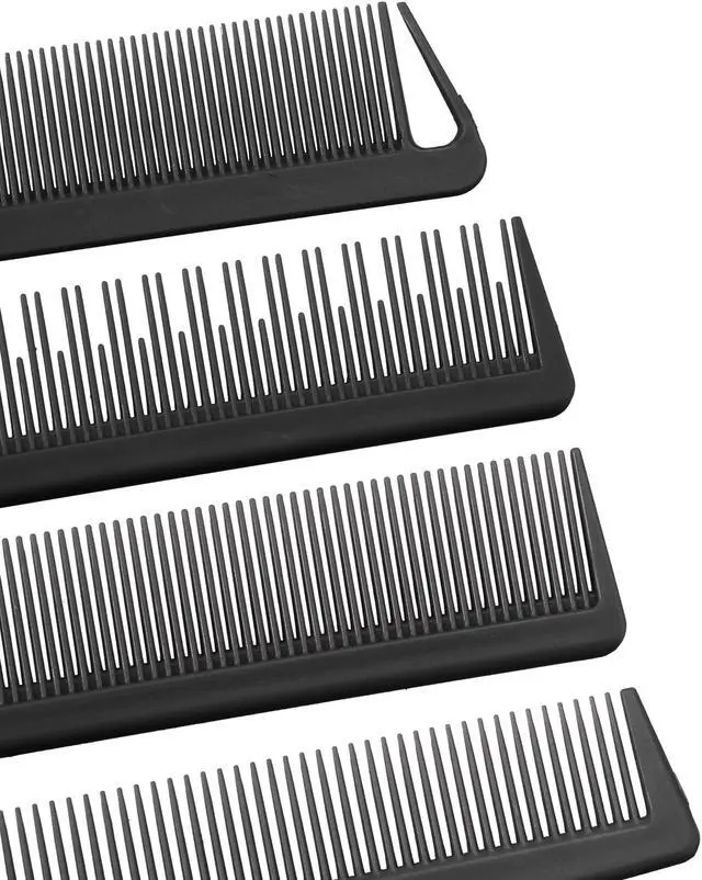 Alt view image 5 of 7 - Wide Tooth Hair Brush, Tail Comb for Home Use, Styling Comb Plastic, Pink