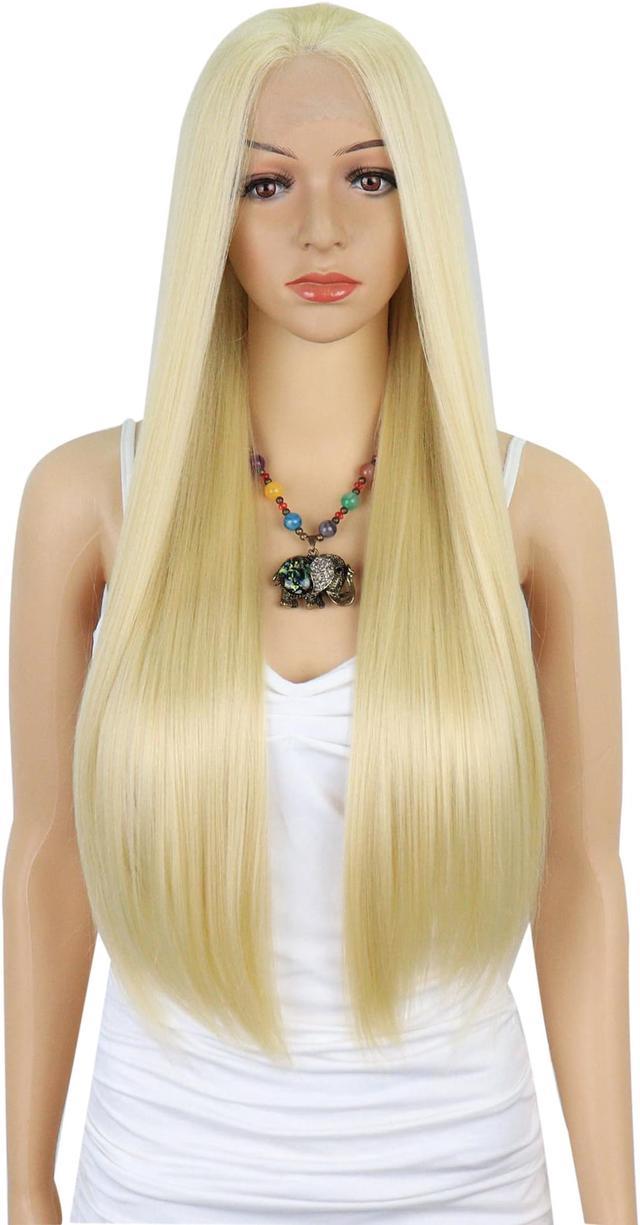 Lace Front Wigs, Heat Resistant Long Straight Hair Wigs for Girl Daily Use  (26