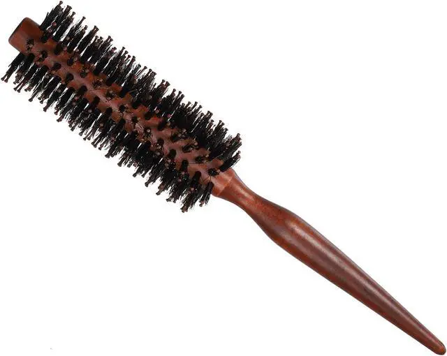 Main image of Hair Brush, Round Brush Hairstyle Wavy Styling Tool Brush, Wood Brown, 1.57"