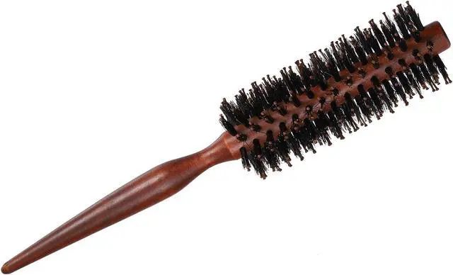 Alt view image 4 of 6 - Hair Brush, Round Brush Hairstyle Wavy Styling Tool Brush, Wood Brown, 1.57"