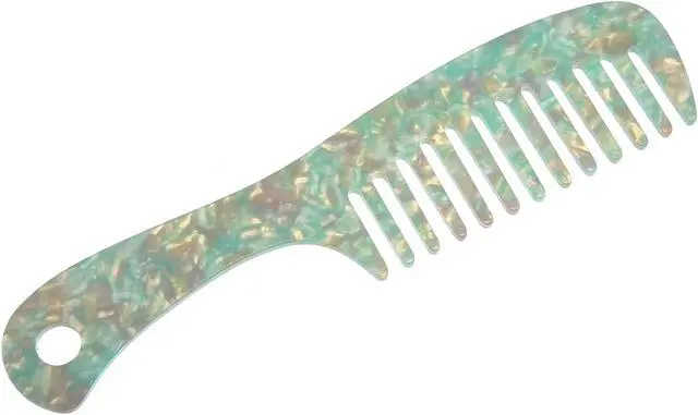 Main image of 1 Pcs Hair Comb Wide Tooth, Anti-Static, for Thick, Curly Hair, Hair Care, Detangling Comb, for Wet and Dry Green
