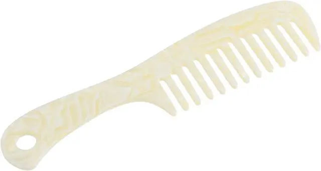 Main image of 1 Pcs Hair Comb Wide Tooth, Anti-Static, for Thick, Curly Hair, Hair Supplies, Detangling Comb, for Wet and Dry Beige