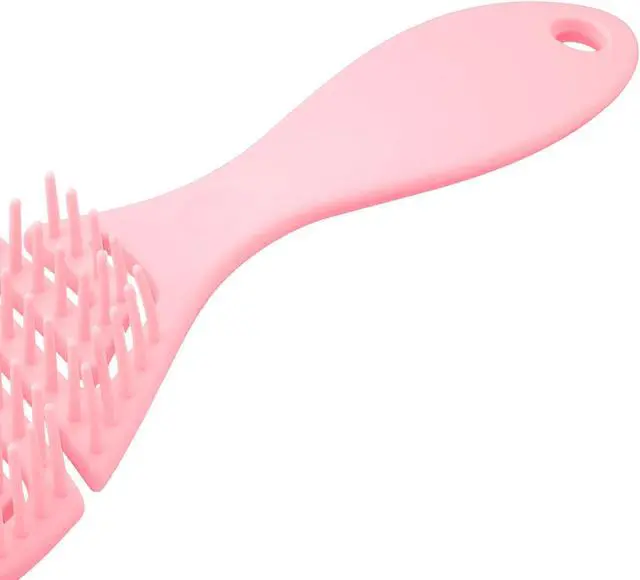 Alt view image 6 of 6 - Grid Hair Brush, Shower Detangler Need to Vent Detangling Brush, Rubber Pink