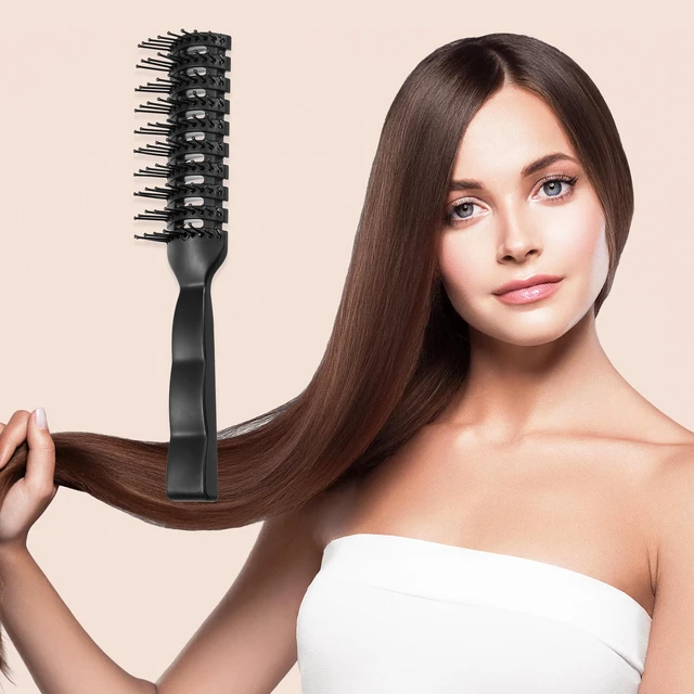 Alt view image 3 of 6 - Grid Hair Brush, Shower Detangler Need to Vent Detangling Brush, PP Black