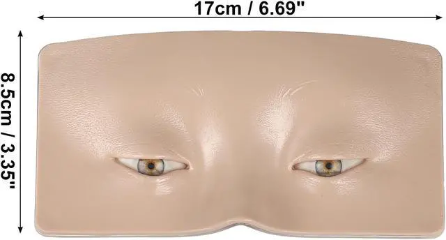 Alt view image 4 of 7 - Makeup Practice Board, Makeup Practice Face, Eyeshadow Lash Eyelash Makeup Mannequin Head, Extensions Practice, Silicone, White