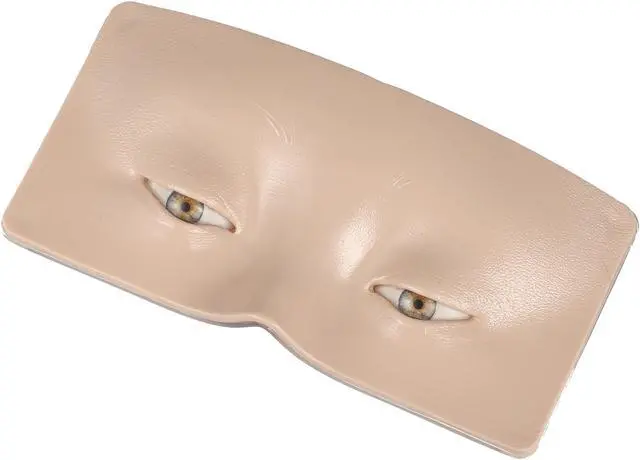 Alt view image 7 of 7 - Makeup Practice Board, Makeup Practice Face, Eyeshadow Lash Eyelash Makeup Mannequin Head, Extensions Practice, Silicone, White