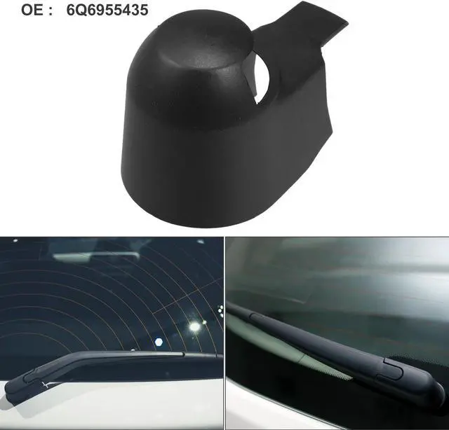 Main image of Rear Windshield Wiper Arm Nut Cover Cap Fit for Volkswagen GTI - Pack of 1 Black