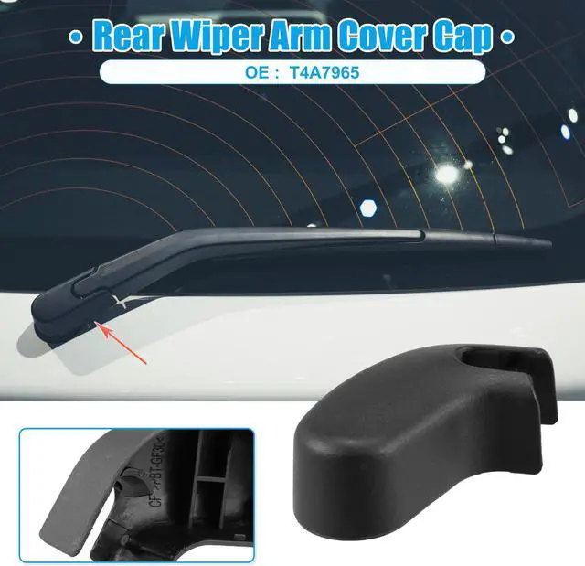 Alt view image 2 of 6 - Rear Windshield Wiper Arm Nut Cover Cap Fit for Jaguar F-Pace - Pack of 1 Black
