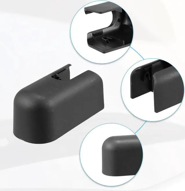 Alt view image 4 of 6 - Rear Windshield Wiper Arm Nut Cover Cap Fit for Kia Sportage - Pack of 1 Black