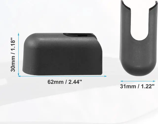 Alt view image 6 of 6 - Rear Windshield Wiper Arm Nut Cover Cap Fit for Kia Sportage - Pack of 1 Black