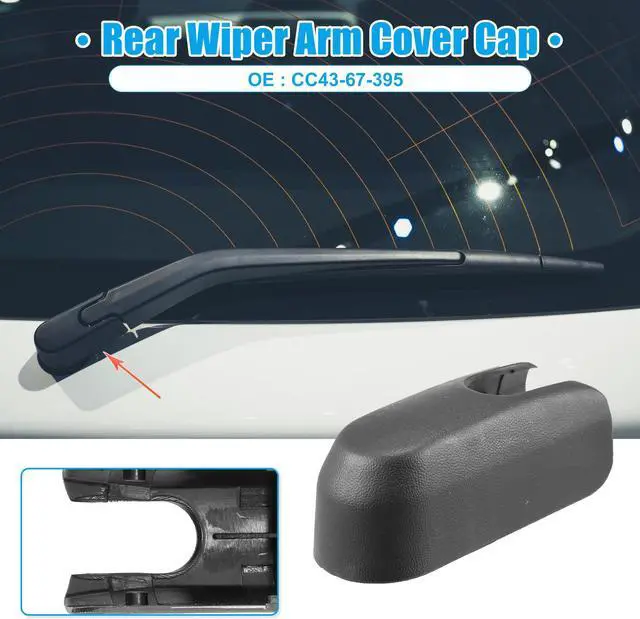 Alt view image 2 of 6 - Rear Windshield Wiper Arm Nut Cover Cap Fit for Mazda CX-9 - Pack of 1 Black