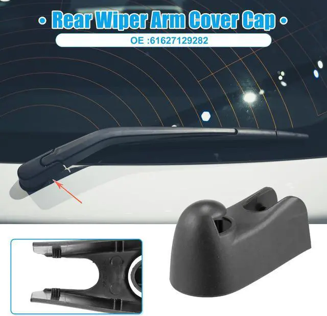 Alt view image 2 of 6 - Rear Windshield Wiper Arm Nut Cover Cap Fit for Mini Cooper R56 - Pack of 1 Black