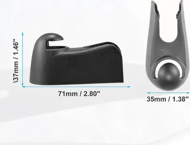 Alt view image 6 of 6 - Rear Windshield Wiper Arm Nut Cover Cap Fit for Mini Cooper R56 - Pack of 1 Black