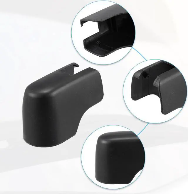Alt view image 4 of 6 - Rear Windshield Wiper Arm Nut Cover Cap Fit for BMW X5 Series F15 F85 - Pack of 1 Black