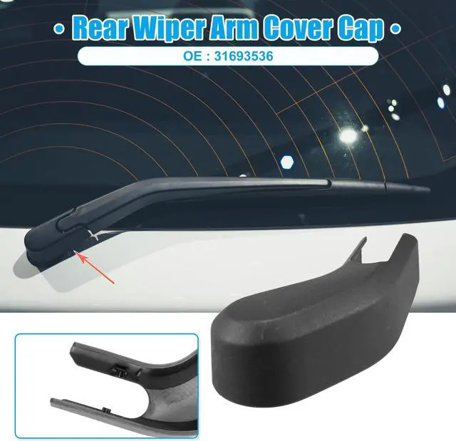 Alt view image 2 of 6 - Car Rear Windshield Wiper Arm Nut Cover Cap Fit for Volvo XC60 - Pack of 1 Black
