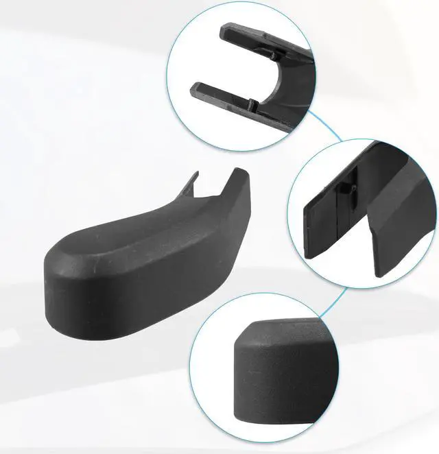 Alt view image 4 of 6 - Car Rear Windshield Wiper Arm Nut Cover Cap Fit for Volvo XC60 - Pack of 1 Black