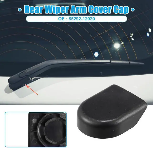 Alt view image 2 of 6 - Rear Windshield Wiper Arm Nut Cover Cap Fit for Toyota Rav4 Tacoma - Pack of 9 Black