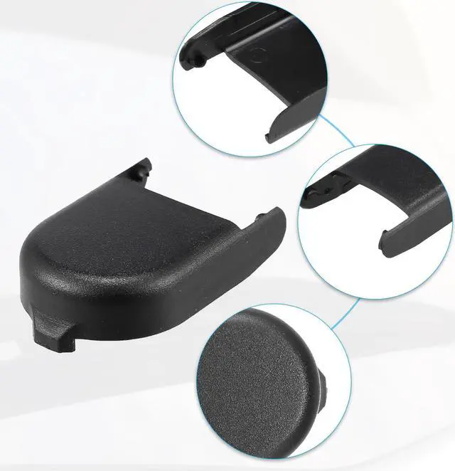 Alt view image 4 of 6 - Rear Windshield Wiper Arm Nut Cover Cap Fit for Buick for Chevrolet - Pack of 2 Black