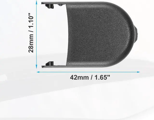 Alt view image 6 of 6 - Rear Windshield Wiper Arm Nut Cover Cap Fit for Buick for Chevrolet - Pack of 2 Black
