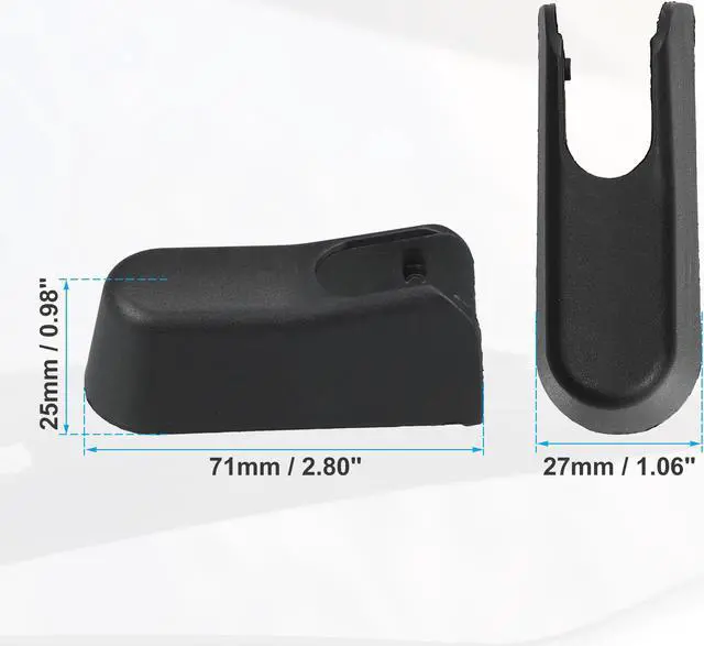 Alt view image 6 of 6 - Rear Windshield Wiper Arm Nut Cover Cap Fit for Mercedes-Benz GL 320 - Pack of 1 Black