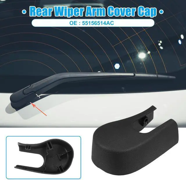 Alt view image 2 of 6 - Rear Windshield Wiper Arm Nut Cover Cap Fit for BMW 535xi - Pack of 1 Black