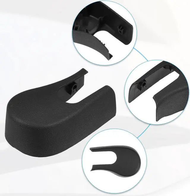 Alt view image 4 of 6 - Rear Windshield Wiper Arm Nut Cover Cap Fit for BMW 535xi - Pack of 1 Black