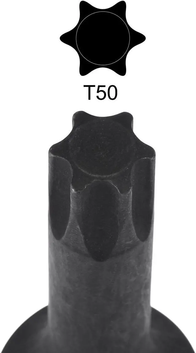 Alt view image 3 of 5 - T50 Impact Torx Bit Socket, 3/8" Square Drive 60mm Length CR-MO Metric Sizes