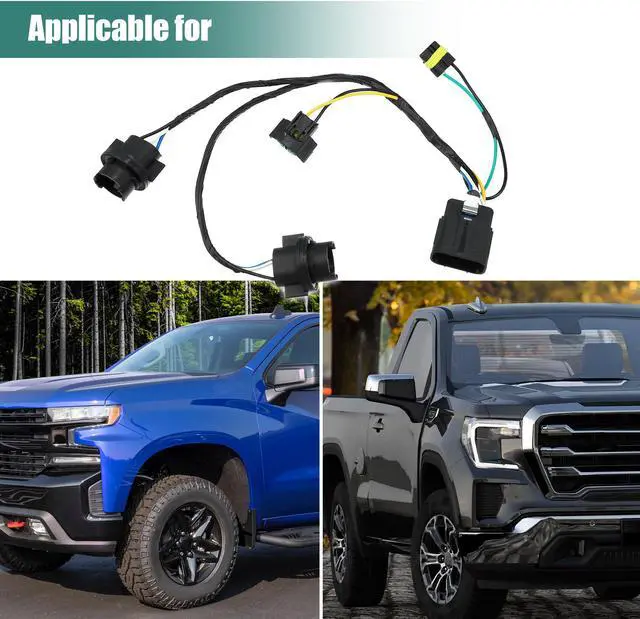 Alt view image 7 of 7 - Headlight Wiring Harness 25962806 for Chevrolet Silverado 1500 2500HD 3500HD 2007-2013 for GMC Sierra Headlamp Wire Harness Socket