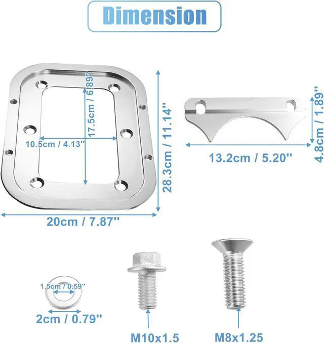 Alt view image 3 of 7 - 1 Set Billet Aluminum Battery Pallet for Racing Trunk Optima Batteries Trunk Battery Hold Down Bracket Battery Relocation Tray